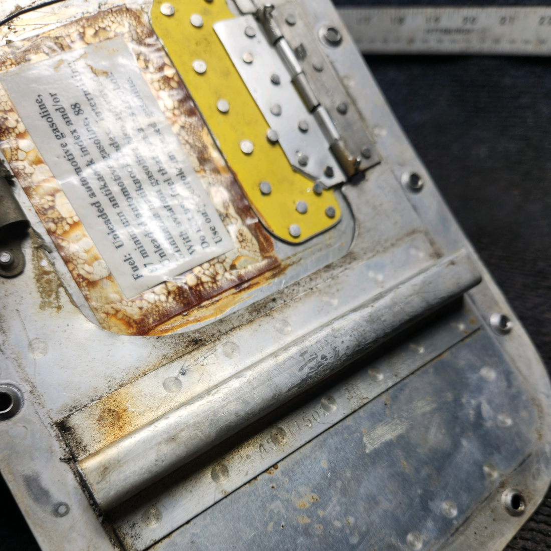 Used aircraft parts for sale, 33-110010-607 Beechcraft 35-33 Fuel Cell Door Assembly – LH