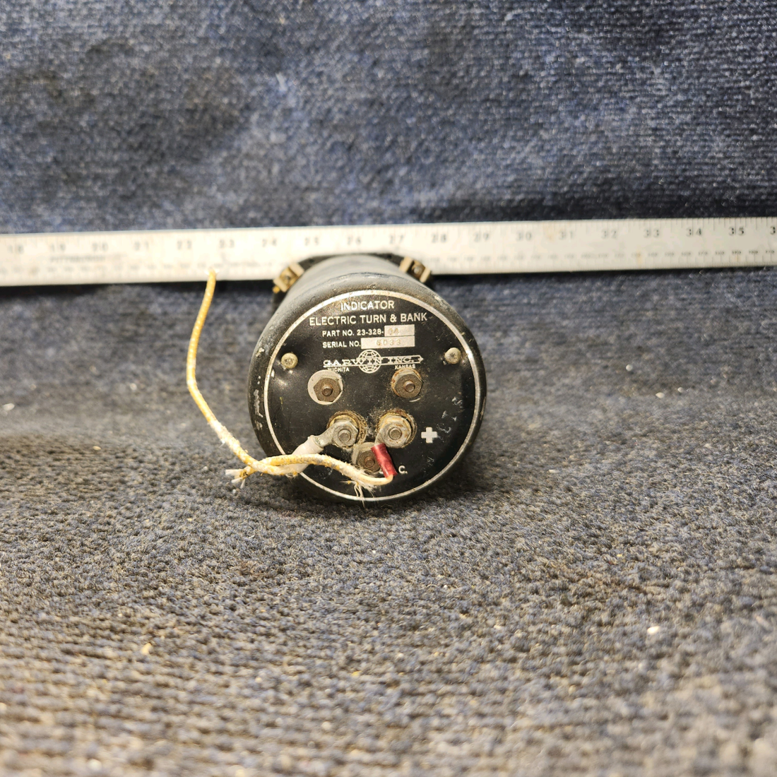 Used aircraft parts for sale, 23-328-04 Garwin Cessna 172 Electric Turn & Bank Indicator (12V)