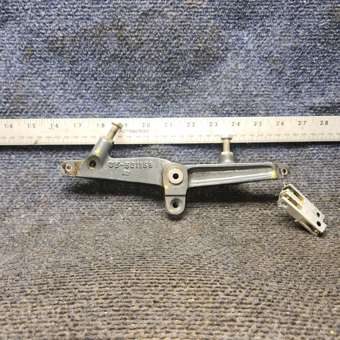 Used aircraft parts for sale, 35-521158-18 Beechcraft 35-33 Aileron Control Bellcrank Assembly – RH