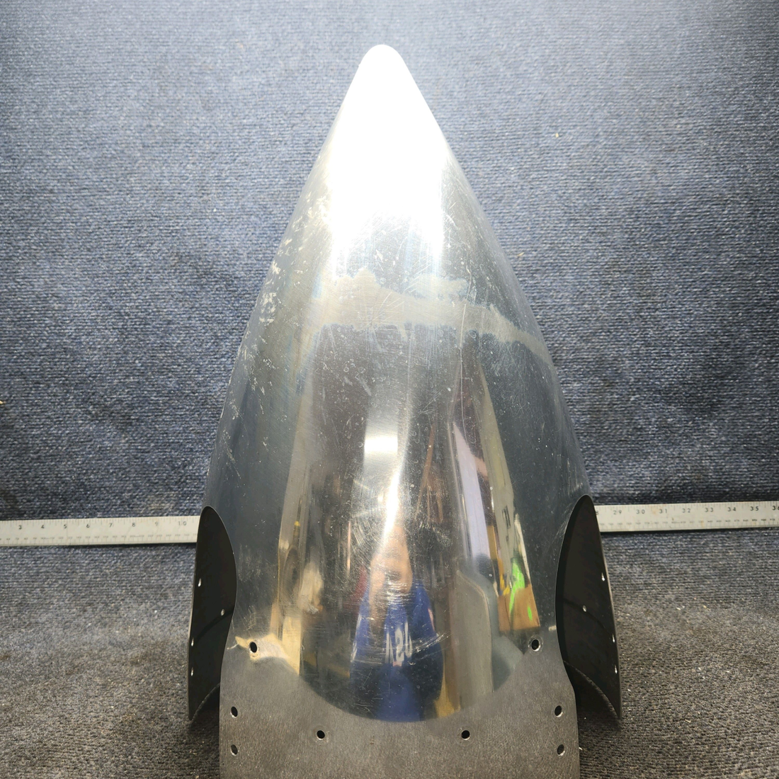 Used aircraft parts for sale, D-4797-3P Cessna 182G 3-Blade Spinner Assembly With Back Plate