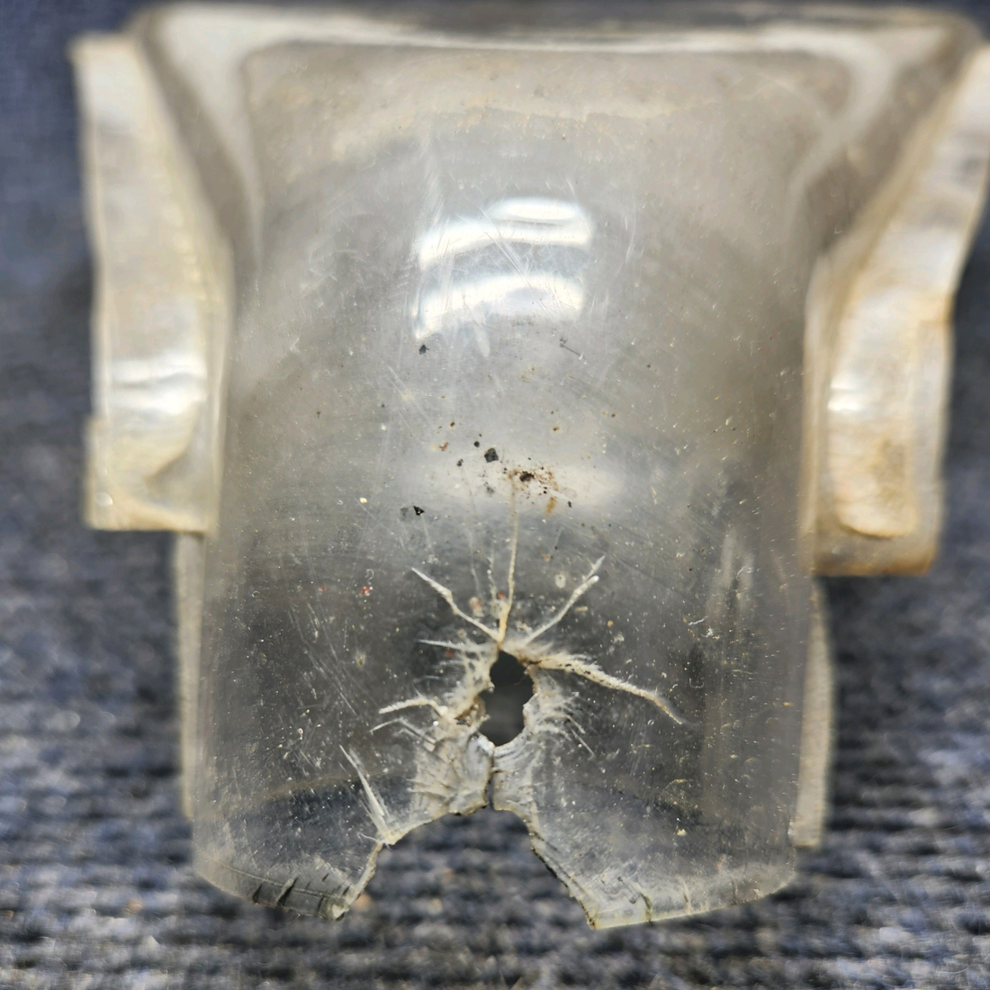 Used aircraft parts for sale, 169-554012-9 Beechcraft A24R Duct Windshield Defrost "Has a Crack in a Hole"