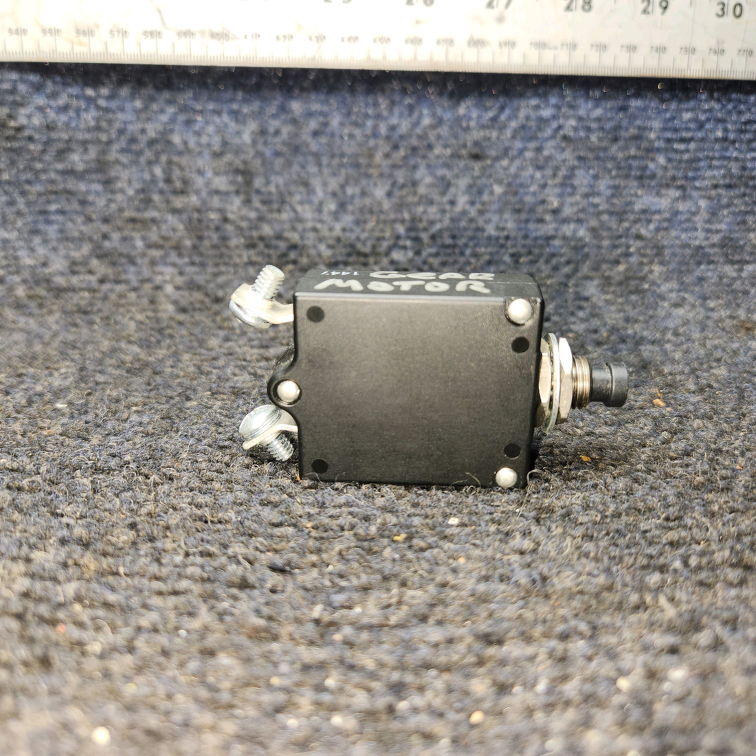 Used aircraft parts for sale, W23-X1A1G-30 Tyco Electronics W23 Series PIPER PA-24-250 Circuit  Breaker - 30 Amps