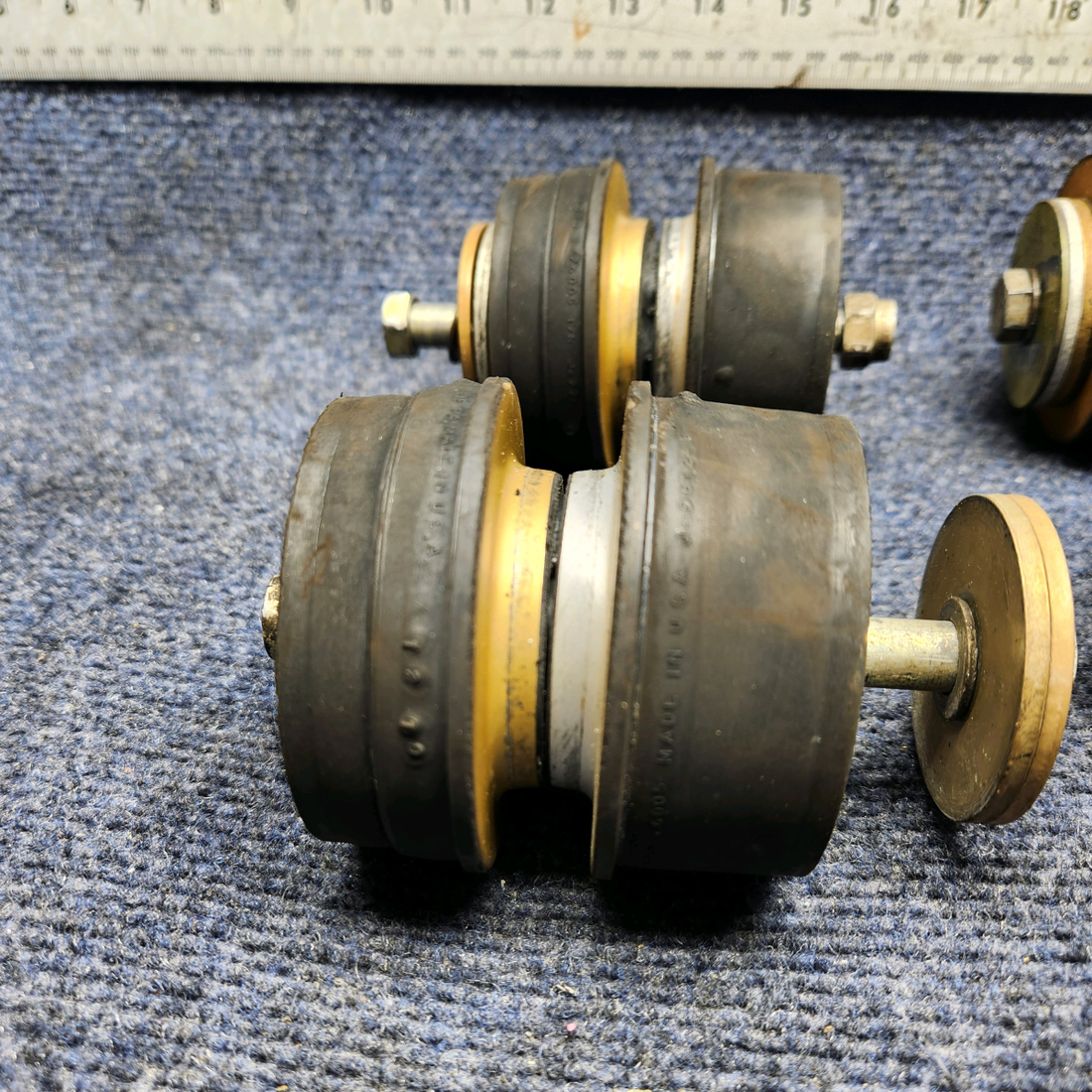 Used aircraft parts for sale, J-9612-8 Lord MOONEY M20J SHOCK MOUNT SET (SMOH: 64.5)