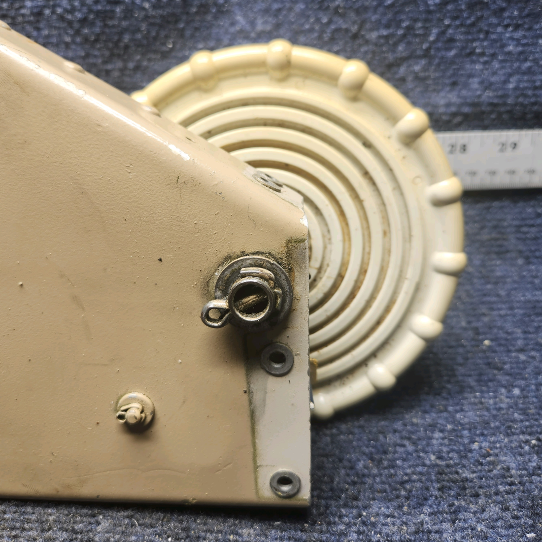 Used aircraft parts for sale, 169-524000-601 Beechcraft A23A Musketeer Custom III STABILATOR TAB CONTROL MECHANISM W/ CABLE