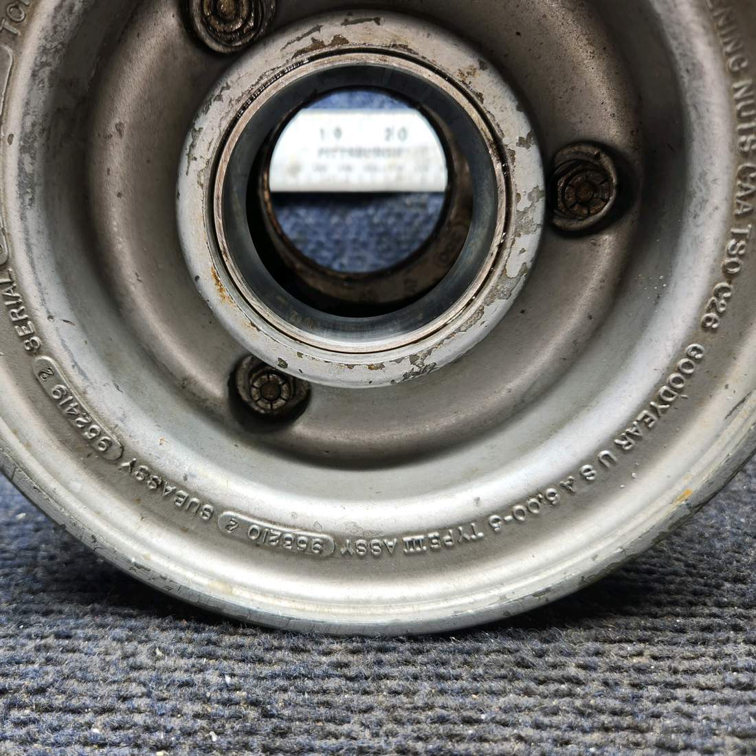 Used aircraft parts for sale, 9532102 Goodyear 5.00-5 Cessna 172 5.00-5 Wheel Assembly