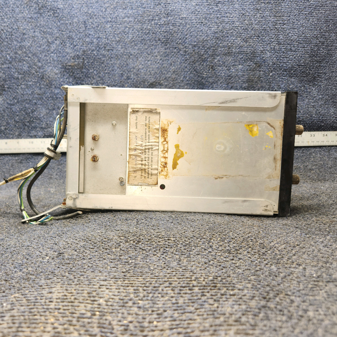 Used aircraft parts for sale, Narco COM 11A Narco Avionics Com 11A Cessna 172F COMM with tray and connector  - Untested