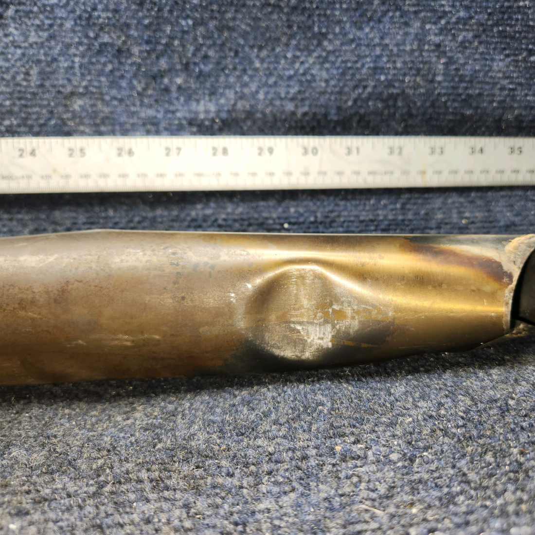 Used aircraft parts for sale, 63666-002 Piper PA28-140 Exhaust Tailpipe