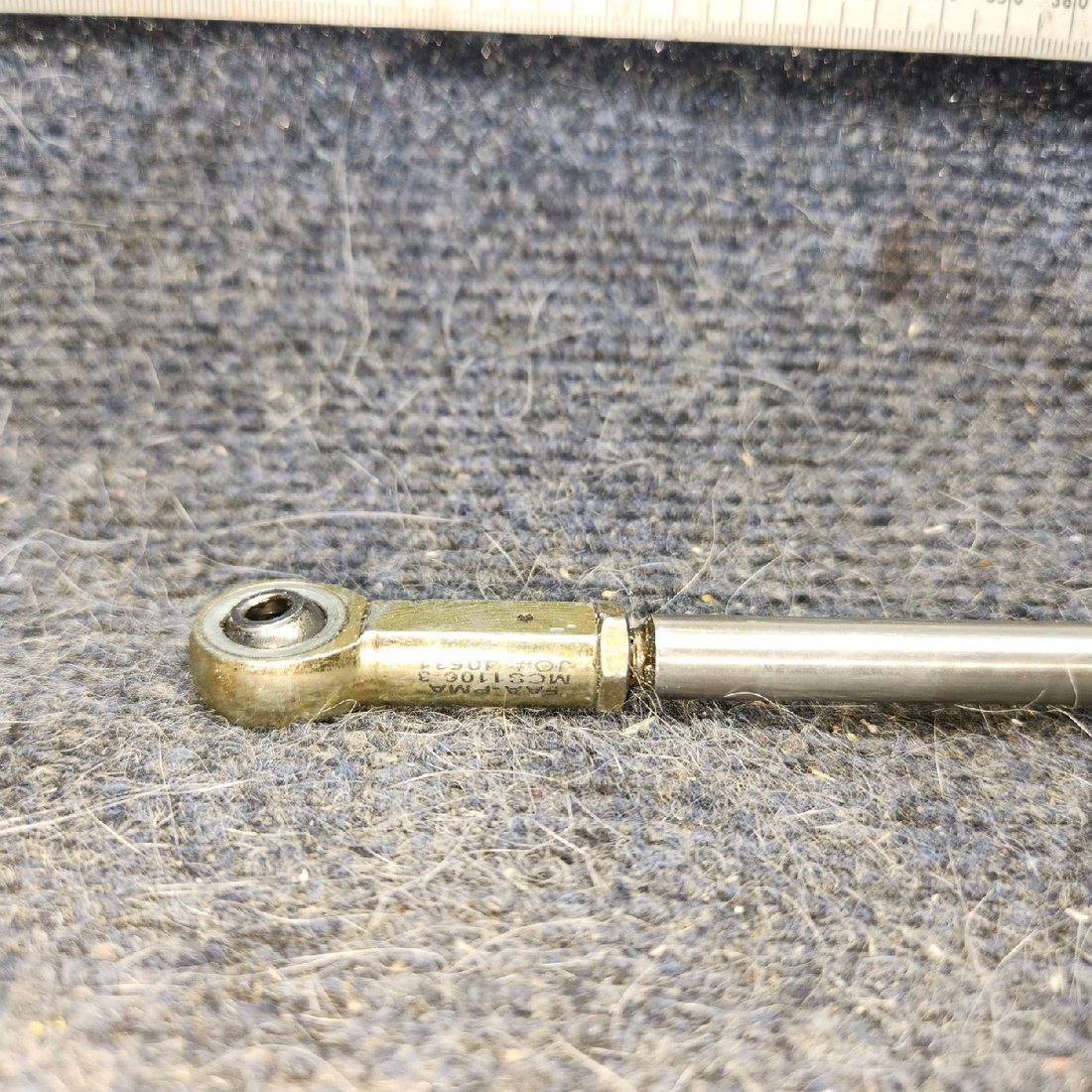 Used aircraft parts for sale, 35476-01 piper PA-28-181 Aileron Rod Assembly