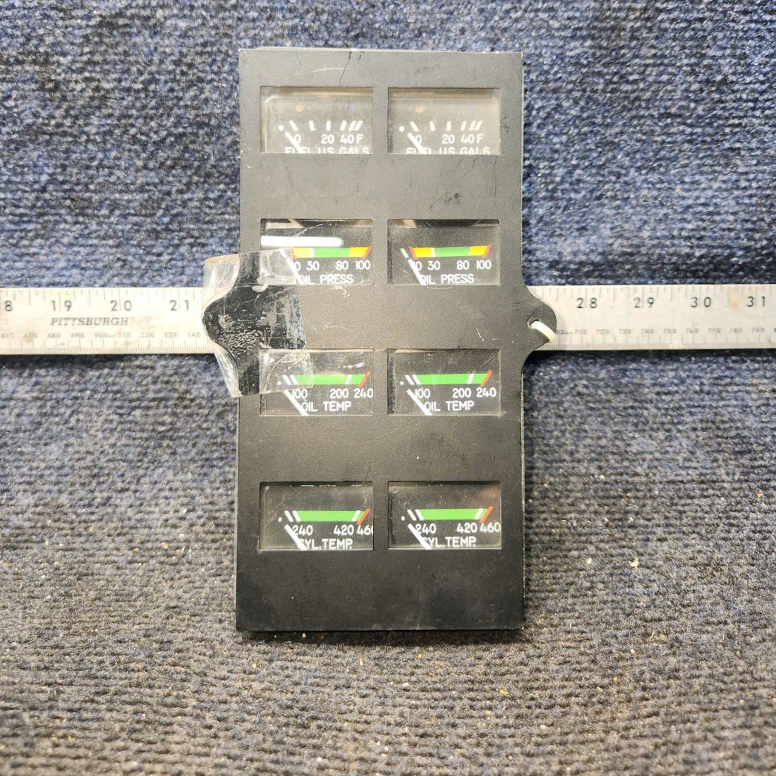 Used aircraft parts for sale, 548-584 Rochester Gauges Piper PA34-220T Intrument Gauge Cluster (12V)