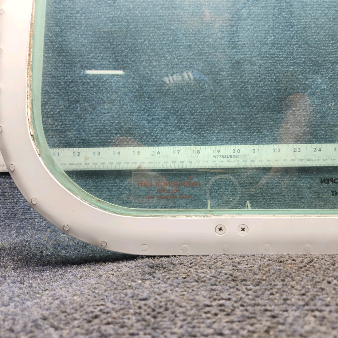 Used aircraft parts for sale, 35-410291-146 BEECHCRAFT 95-55B Cabin Rear Window Assembly - LH