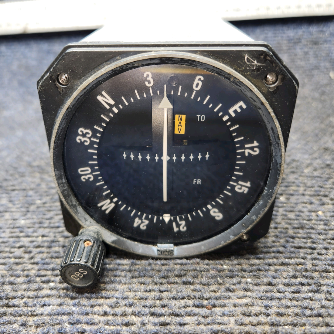 Used aircraft parts for sale, 066-3034-00 Bendix King KI-203 Mooney M20J VOR LOC Indicator w Connector