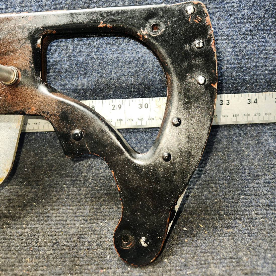 Used aircraft parts for sale, 0510166-6, 0510171-1 Cessna 172 E Flap Lever Assembly with Ratchet