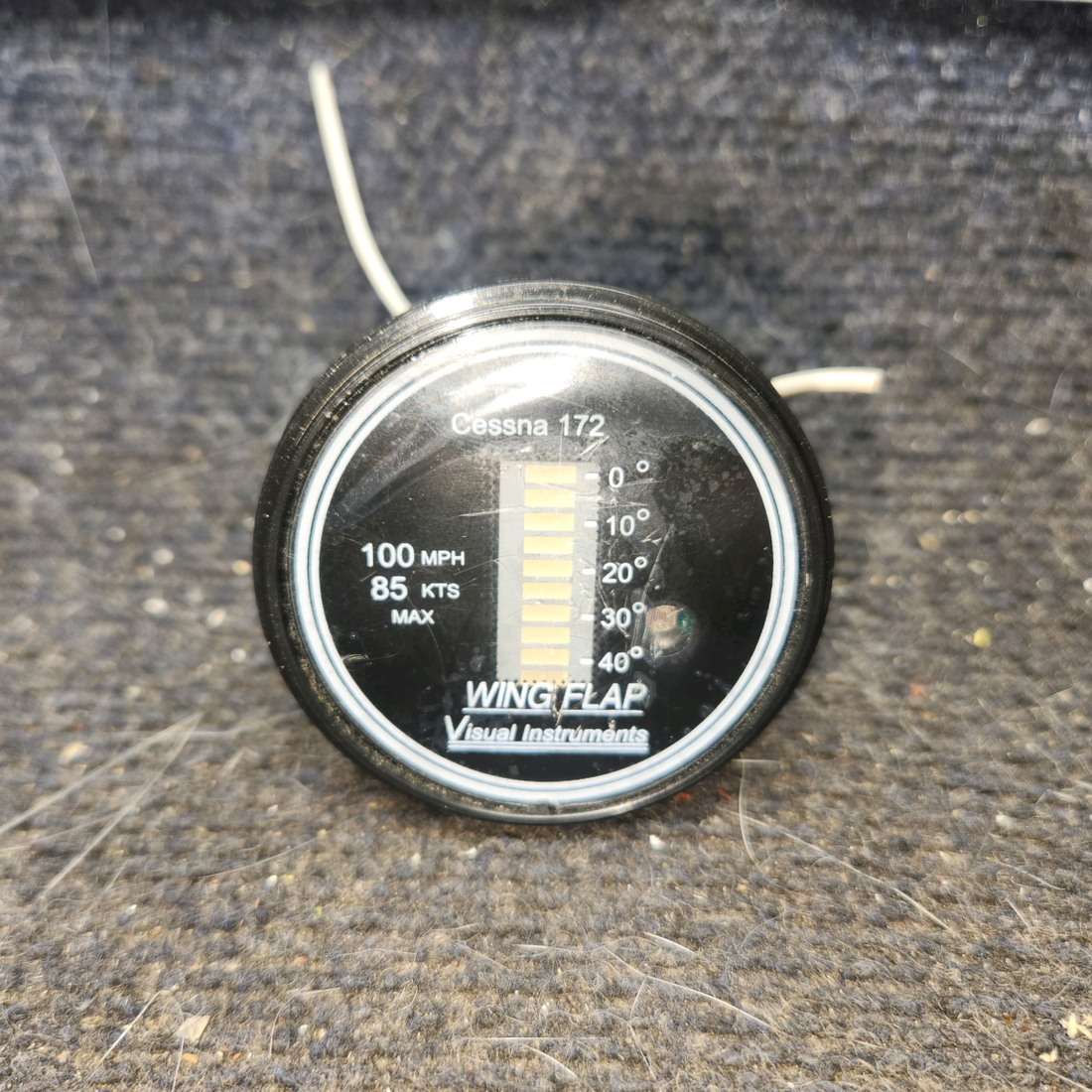 Used aircraft parts for sale, 6000-0900, 5000-0500 Visual Instruments cessna 172k Flap Position Indicator – Sender and Display