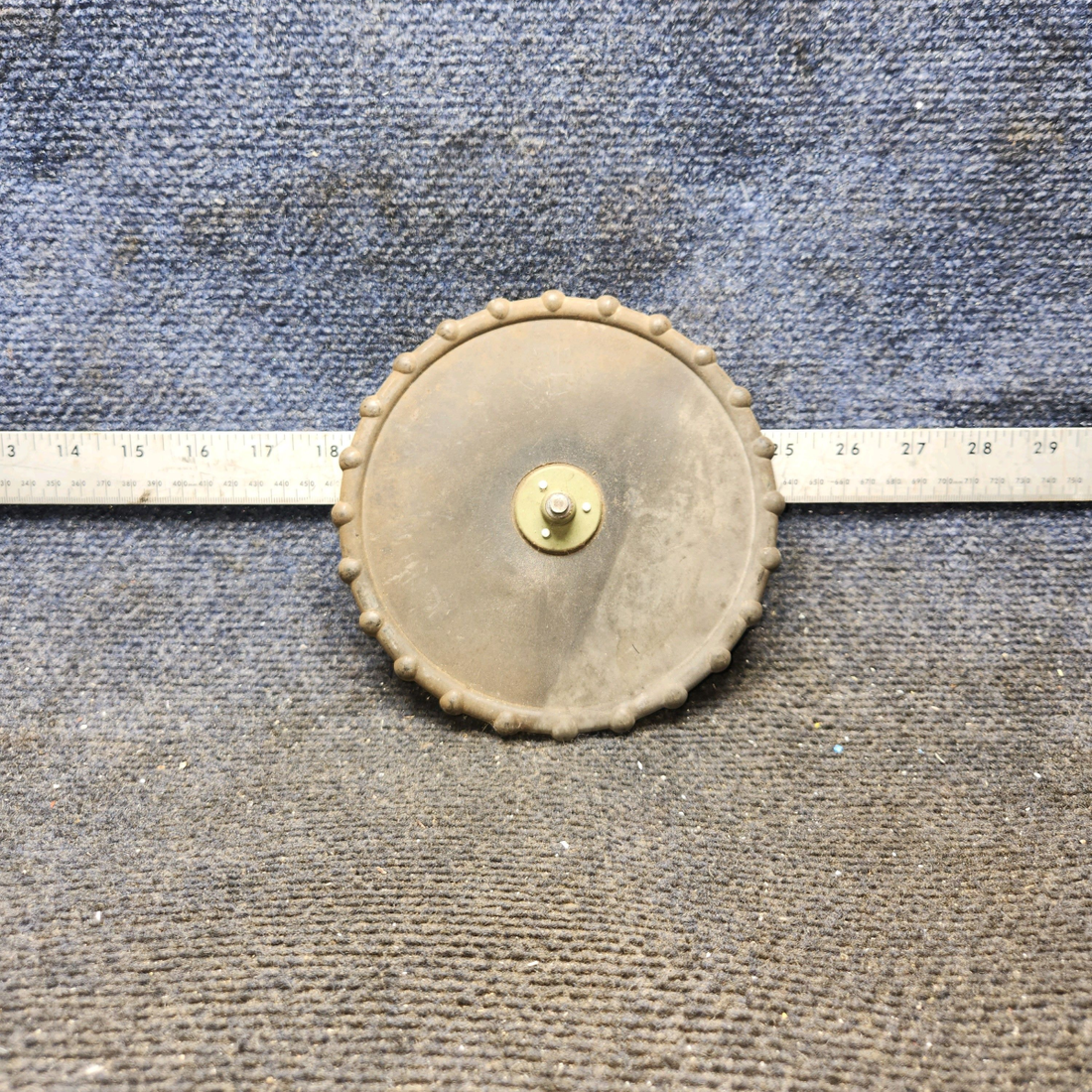 Used aircraft parts for sale, 0713656-1 Cessna 172F Elevator Trim Tab Control Wheel Assembly
