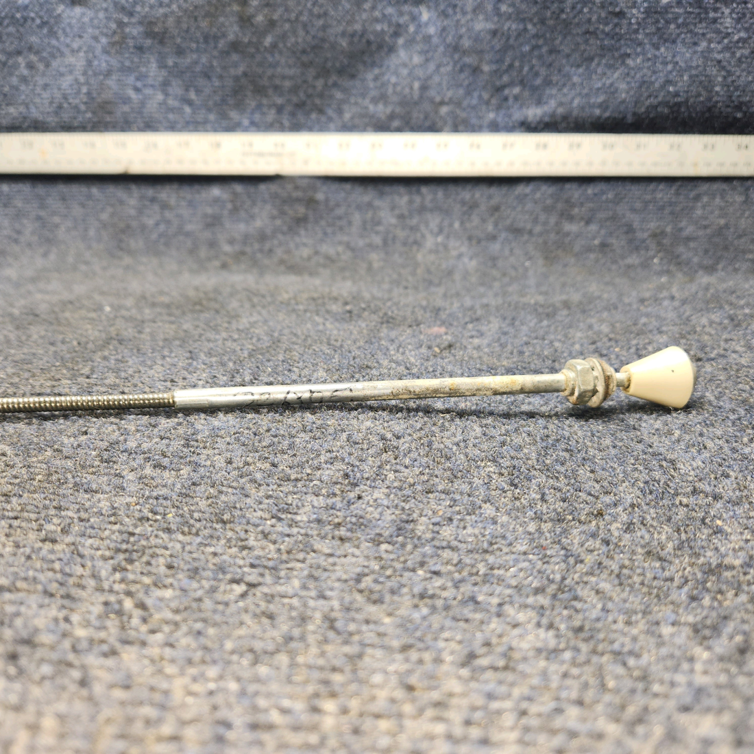 Used aircraft parts for sale, 169-380005-19 Beechcraft A24R Defrost Control Cable 42"