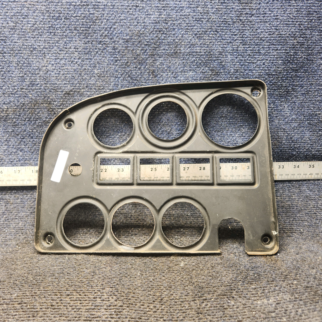 Used aircraft parts for sale, 0513319-4-418 Cessna 172 E Engine Instruments Cover Panel (Black)