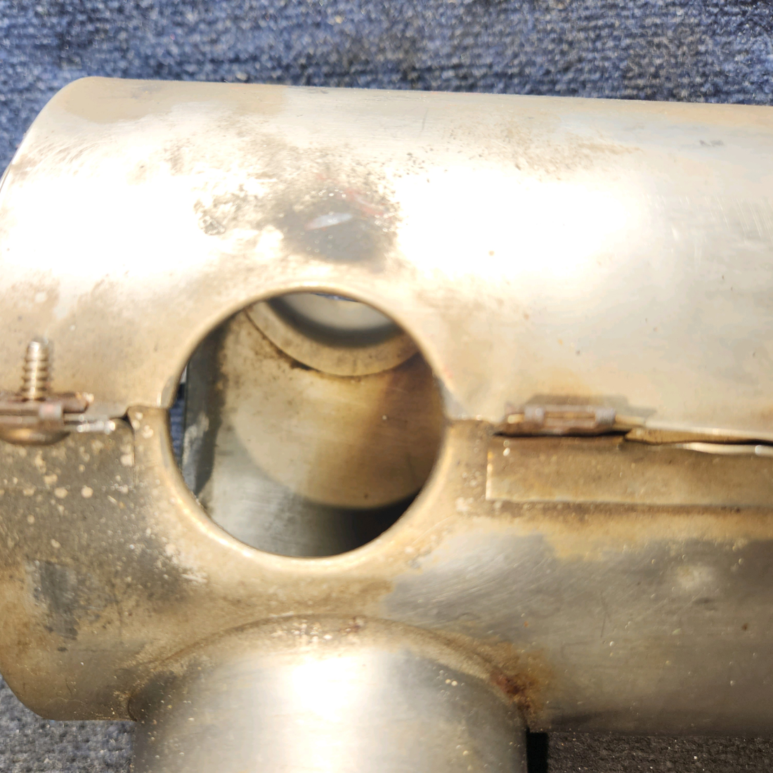 Used aircraft parts for sale, 0550176-38 Continental O-300 Cessna 172F Shroud Assy Exhaust - RH
