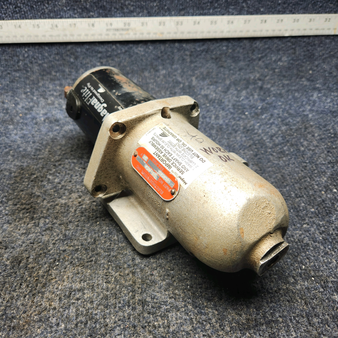 Used aircraft parts for sale, MHB-6016 ElectroSystems, Inc Texas Several MAGNA FLITE STARTER ASSEMBLY (VOLTS: 24)