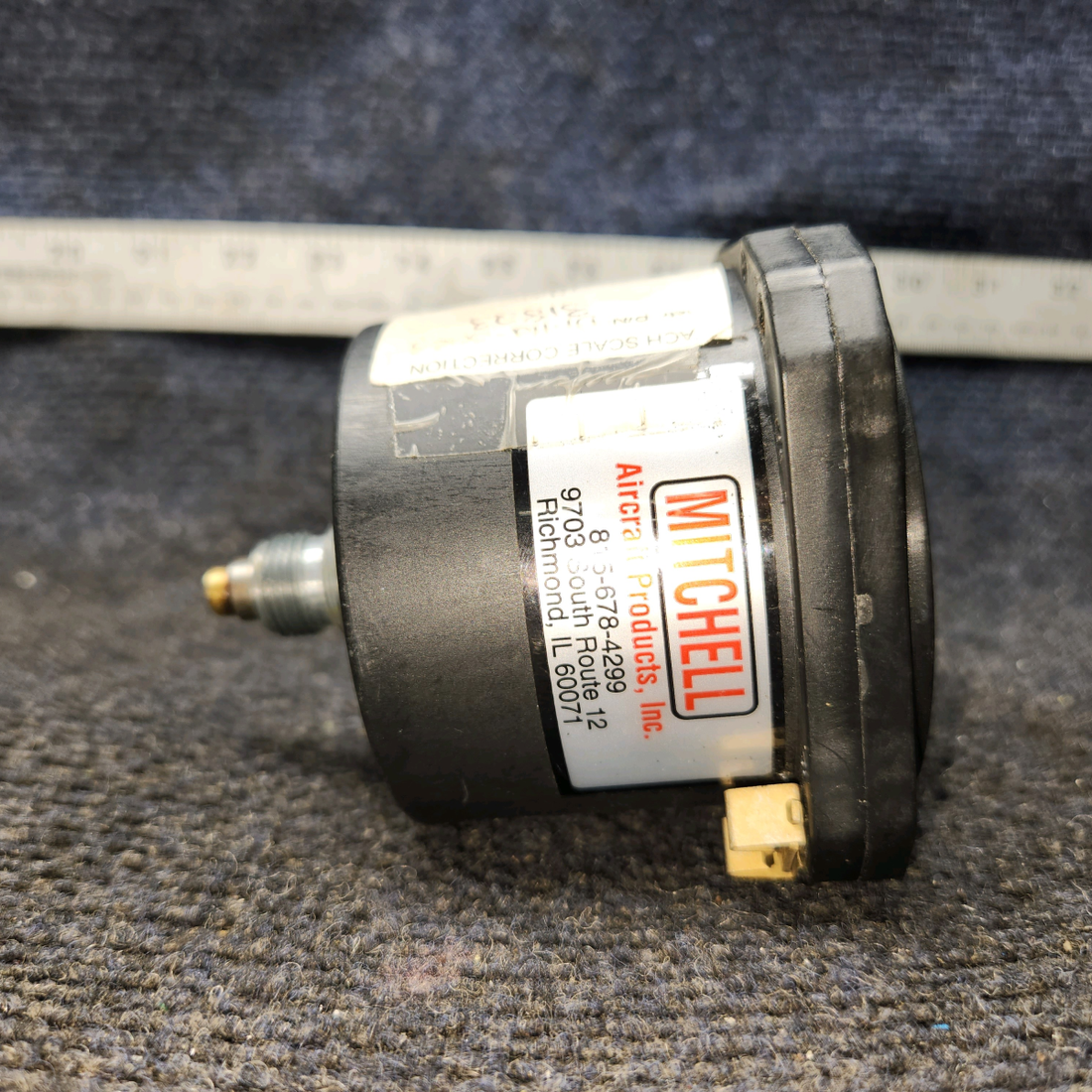 Used aircraft parts for sale, D1-112-5023 Mitchell Aircraft Production, Inc. Beechcraft C23 SUNDOWNER Recording Tachometer, Mechanical