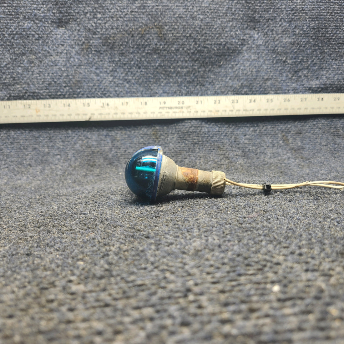 Used aircraft parts for sale, 169-110000-607 Beechcraft A23A Musketeer Custom III WING TIP LIGHT ASSEMBLY LH GREEN