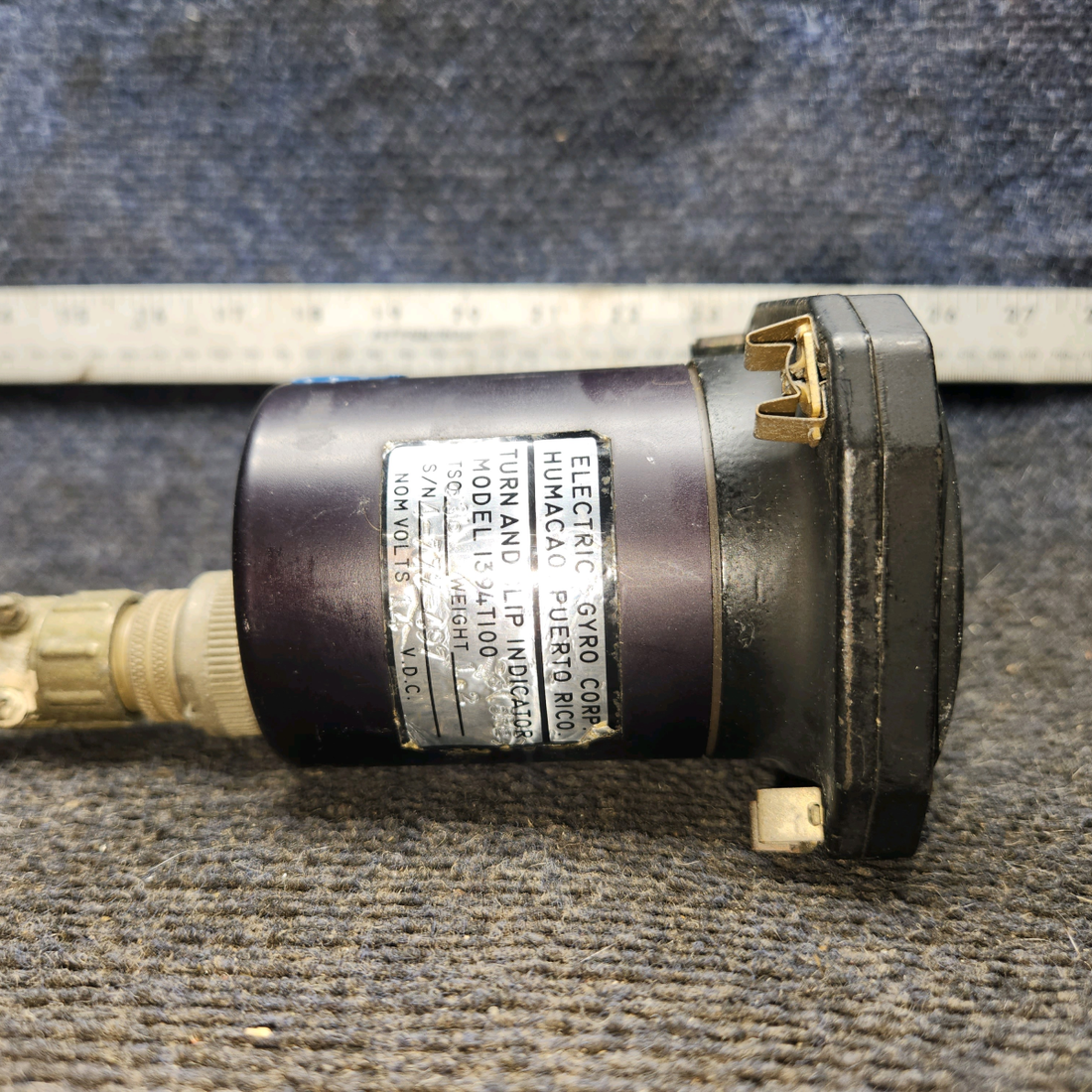 Used aircraft parts for sale, 42320-0014 Electric Gyro Corp 1394T100 cessna 172N Turn Coordinator Indicator – 14V
