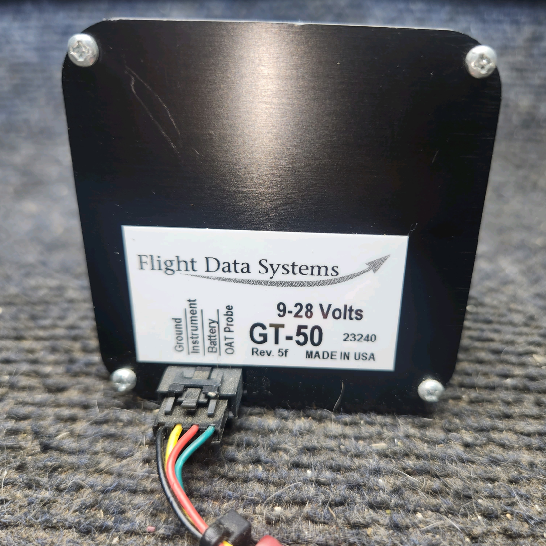 Used aircraft parts for sale, GT-50 Flight Data Systems GT-50 cessna 172k Data Gauge Meter