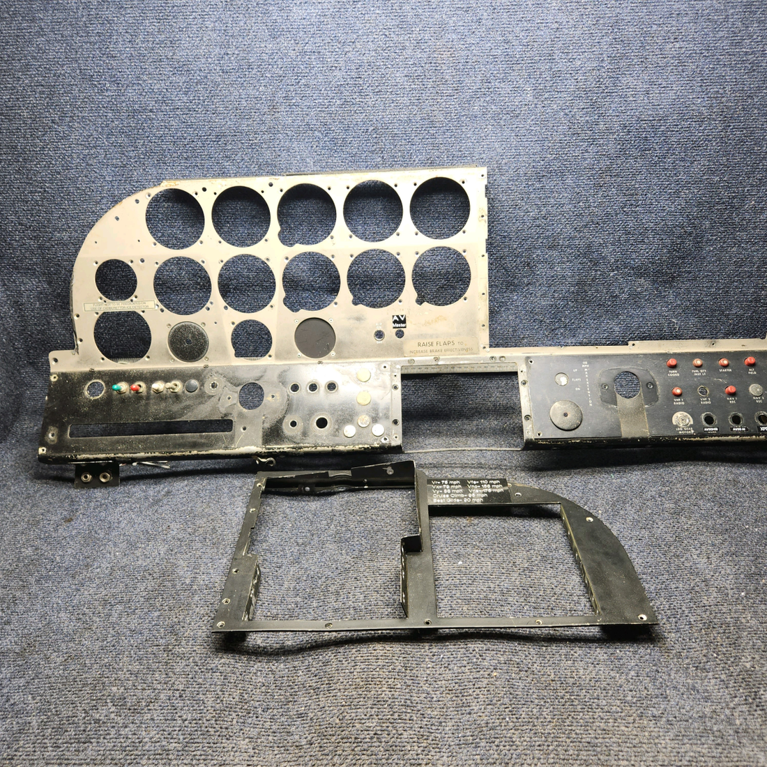 Used aircraft parts for sale, 169-324007-601 Beechcraft C23 SUNDOWNER Instrument Panel Structure Assembly – See photos for details