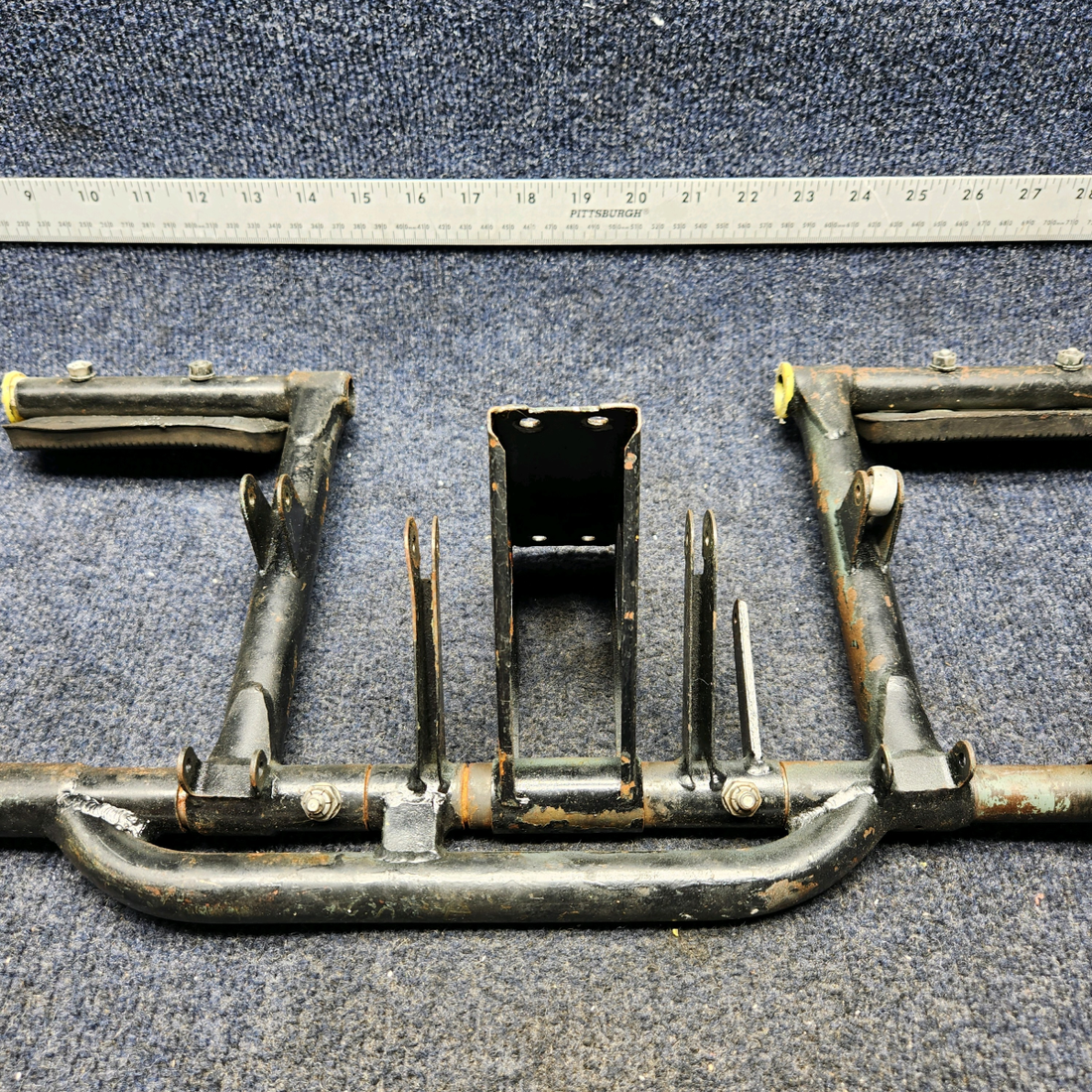 Used aircraft parts for sale, 63459-12 PIPER PA28-140 RUDDER PEDAL ASSY COMPLETE WITHOUT TOE BRAKES
