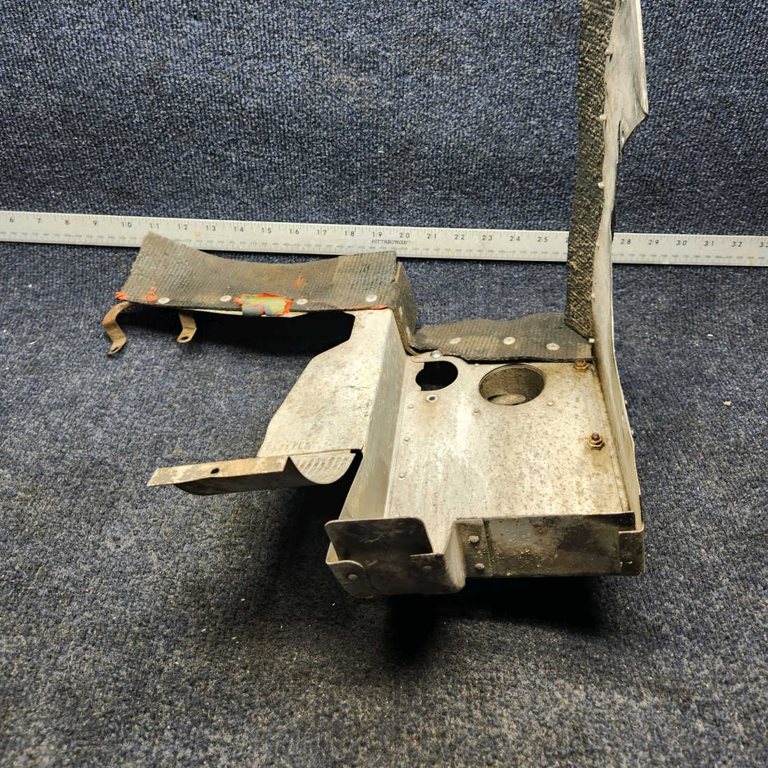 Used aircraft parts for sale, 63617-015 PIPER PA28-140 ENGINE BAFFLE LH REAR