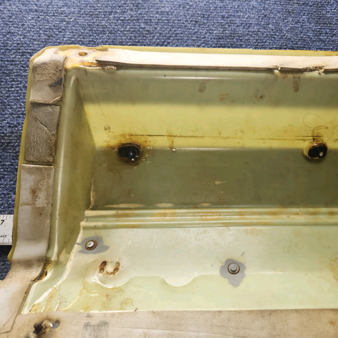 Used aircraft parts for sale, 35201-000 Piper PA28-161 Battery box Cover - Has repairs