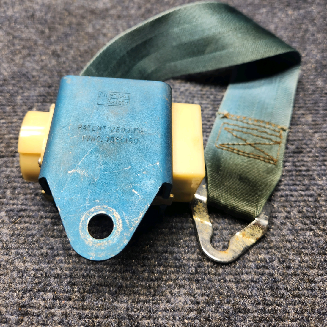Used aircraft parts for sale, 7360191-405 America Safety Beechcraft C23 SUNDOWNER INERTIA REEL SEATBELT ASSY