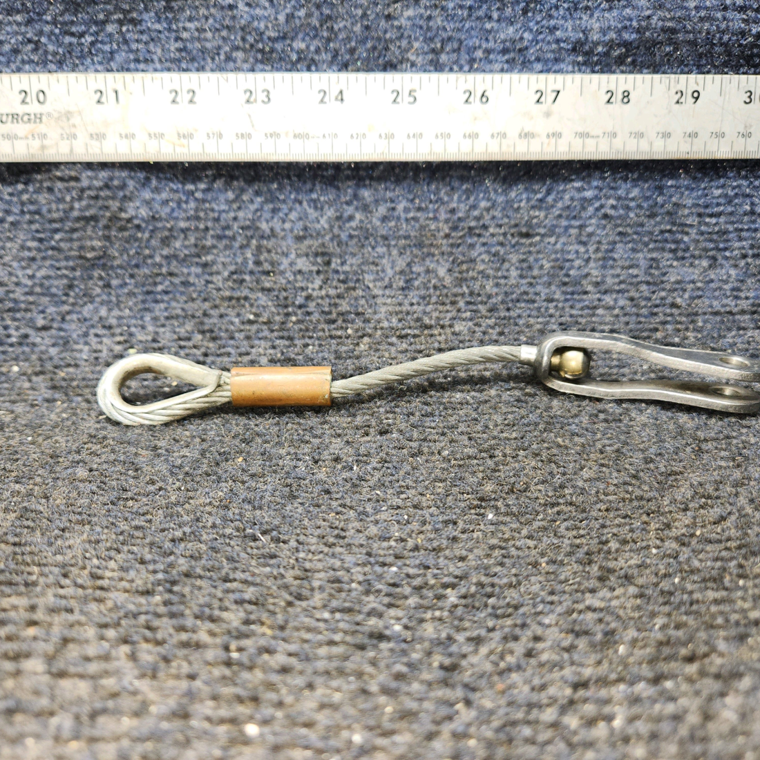 Used aircraft parts for sale, 96908-000 Piper PA32RT-300 Seat Belt Attach Cable Assembly