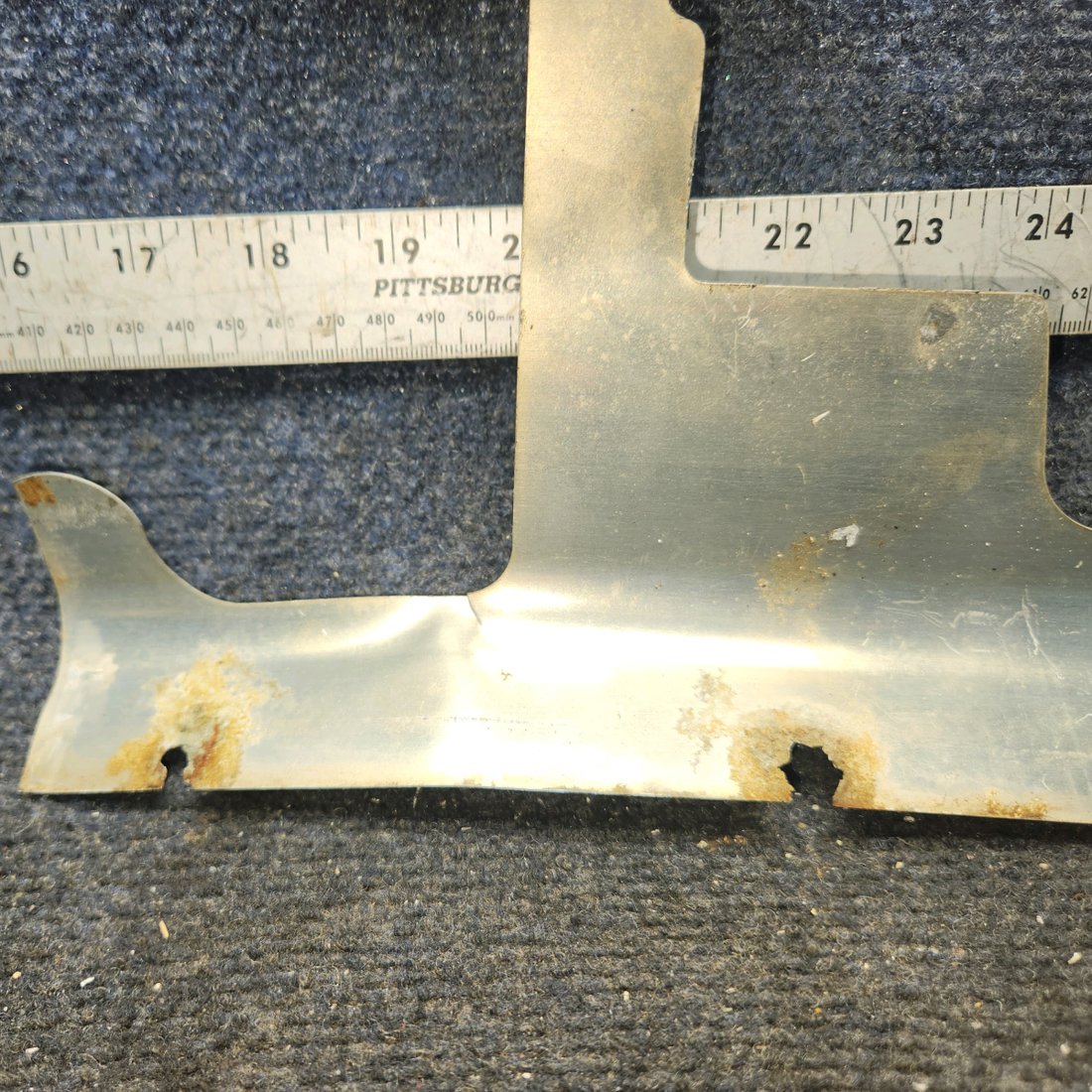 Used aircraft parts for sale, 0513057-1 Cessna 172F Rudder Bar Shield - LH