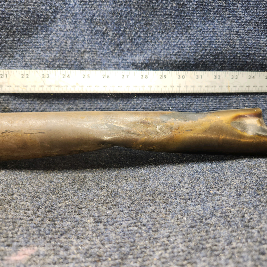 Used aircraft parts for sale, 63666-002 Piper PA28-140 Exhaust Tailpipe