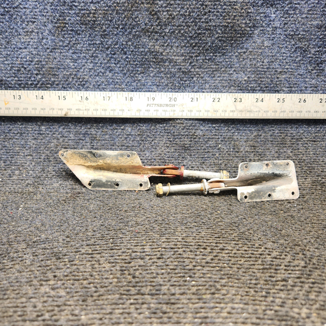 Used aircraft parts for sale, 63050-000, 63051-000 Piper PA-28-140 Cabin Door Hinge Upper and Lower