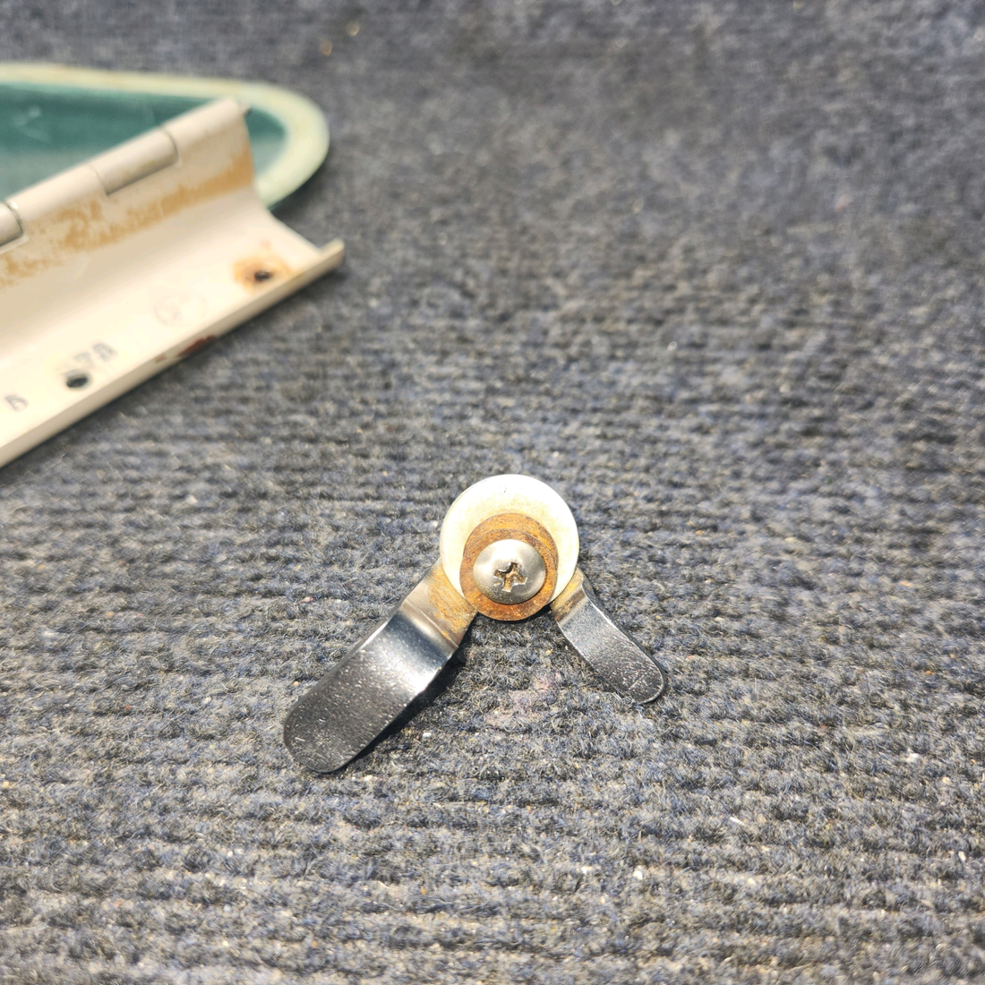 Used aircraft parts for sale, 169-420038-71 Beechcraft A24R Storm Window Assembly LH (Tinted)