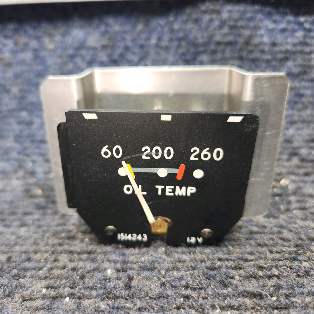 Used aircraft parts for sale, 1514243 Beechcraft N35, 34-D33 Oil Temp Indicator (12V)