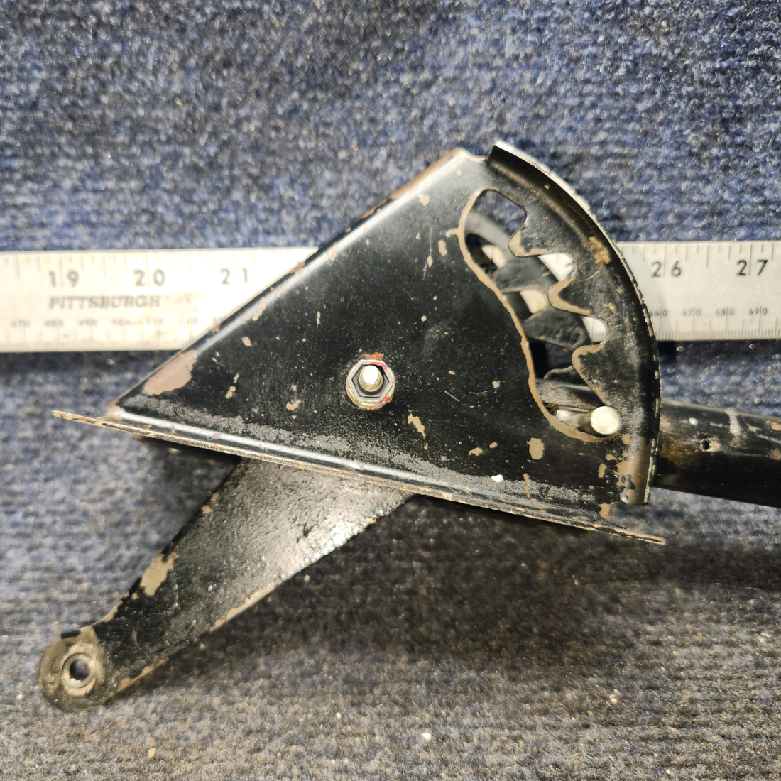 Used aircraft parts for sale, 62706-009 Piper PA28-161 Flap Control Lever Assy