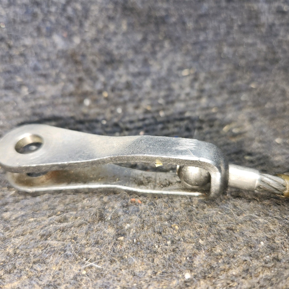 Used aircraft parts for sale, 96908-000 piper PA-28-181 Rear Seat Belt Attachment Cable
