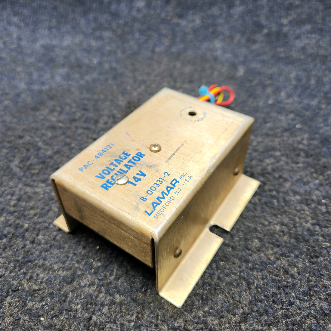 Used aircraft parts for sale, B-00331-2 Lamar Texas Several LAMAR VOLTAGE REGULATOR (VOLTS: 14) (OHD)