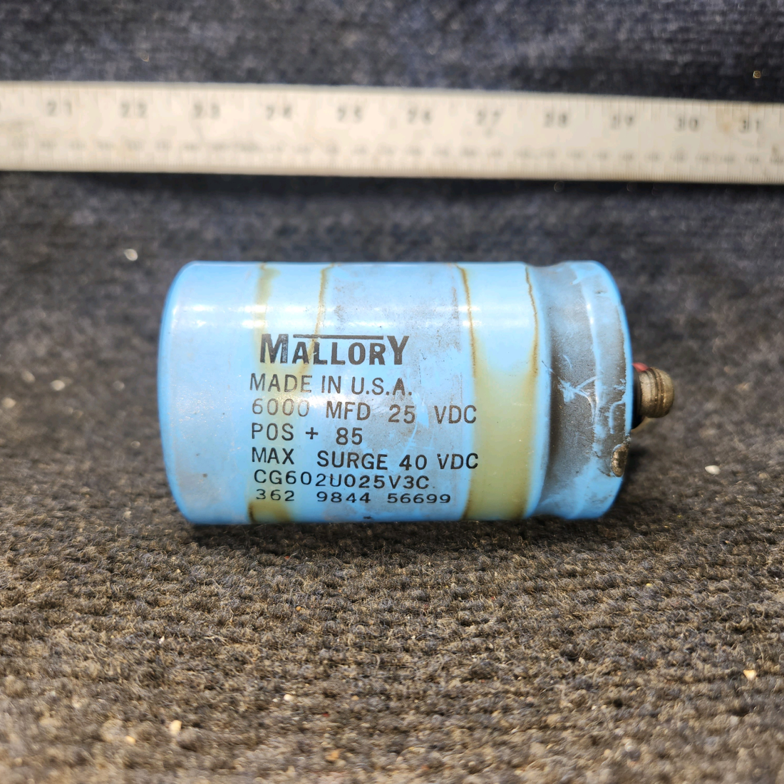 Used aircraft parts for sale, CG602U025V3C Mallory Cessna 182G Noise Filter Assembly (25V)
