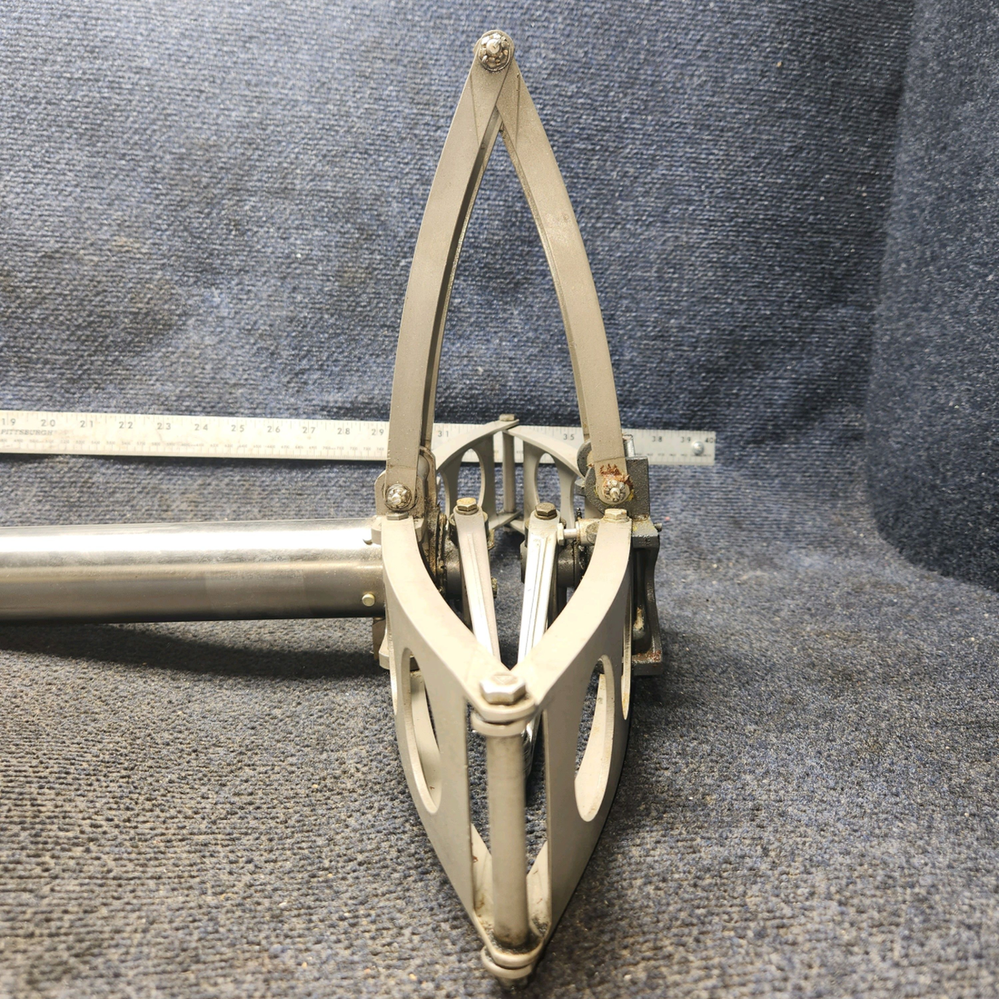 Used aircraft parts for sale, 35-524041 Beechcraft 35-33 Control Column Assy w/ Hanger, Knees, Links