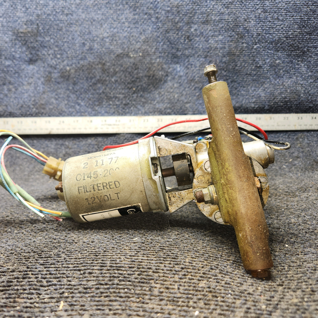Used aircraft parts for sale, C301002-0103 cessna 172N Motor-Flap Actuator Internally Filtered