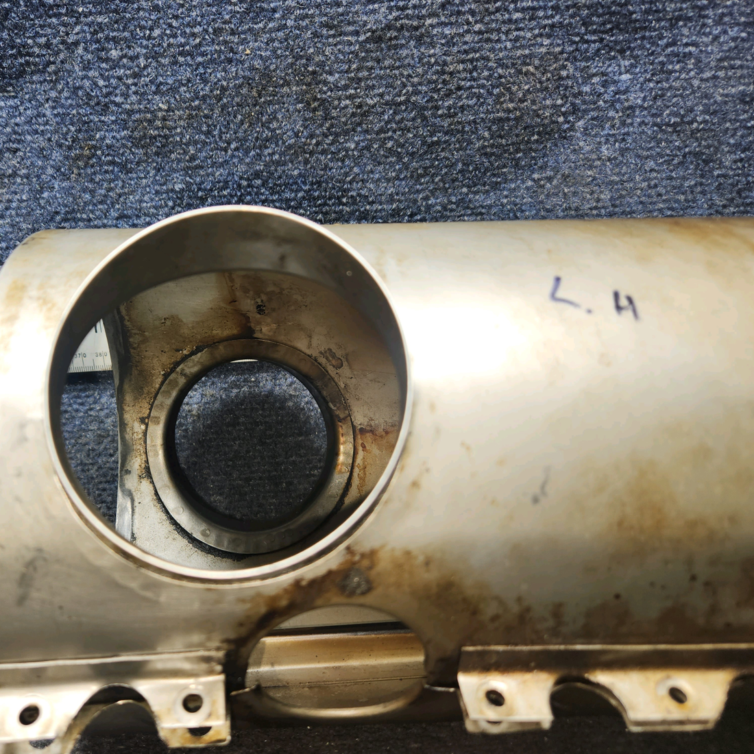 Used aircraft parts for sale, 0550176-37 Cessna 172E Shroud Assy Exhaust - LH