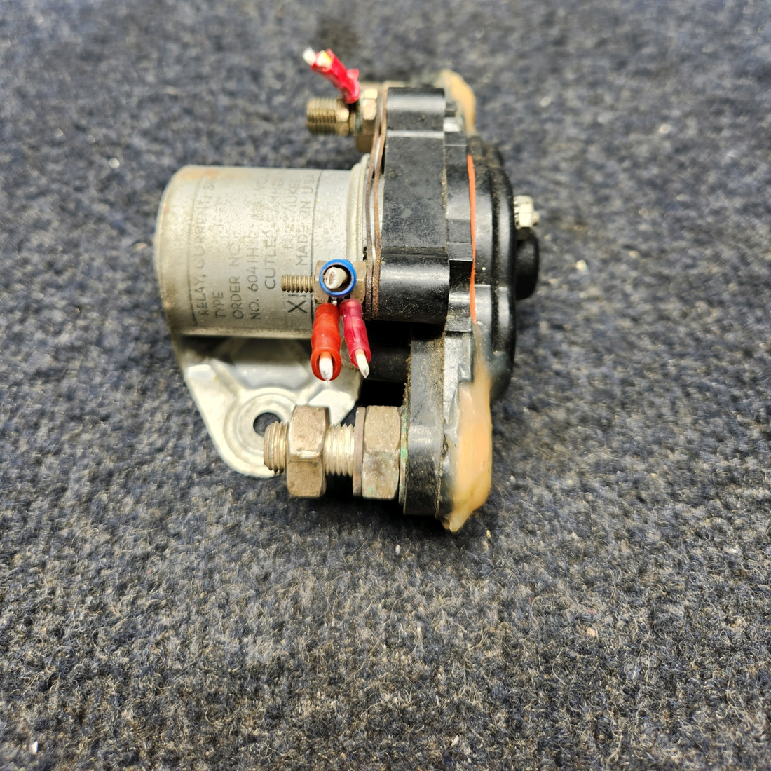 Used aircraft parts for sale, 6041H105A PIPER PA28-140 6041H105A CUTLER HAMMER CURRENT RELAY (VOLTS: 12)