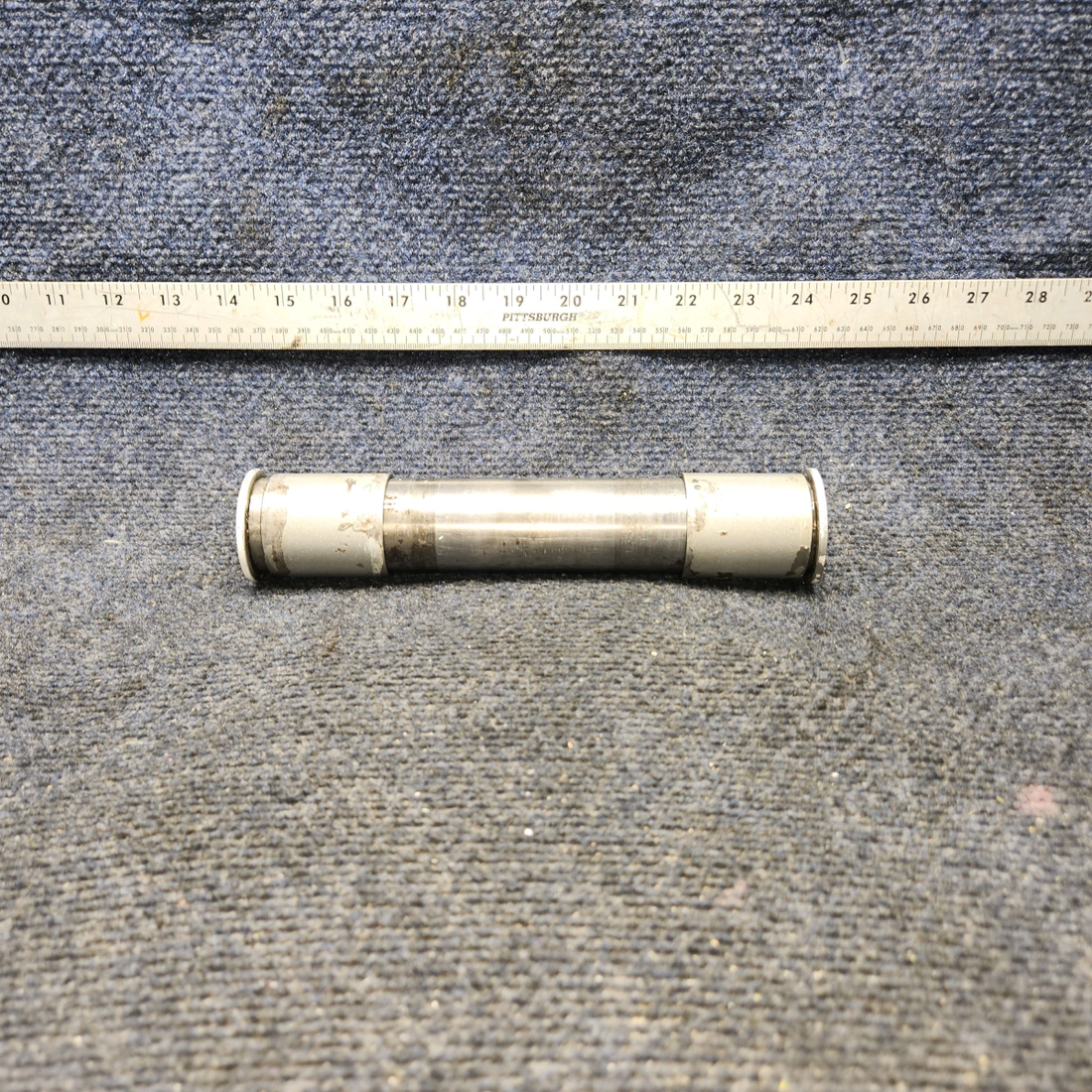 Used aircraft parts for sale, 86062-086 / 20825-000 PIPER PA-24-250 Landing Gear Wheel Axle Tube Assembly w Spacers & Ferrules
