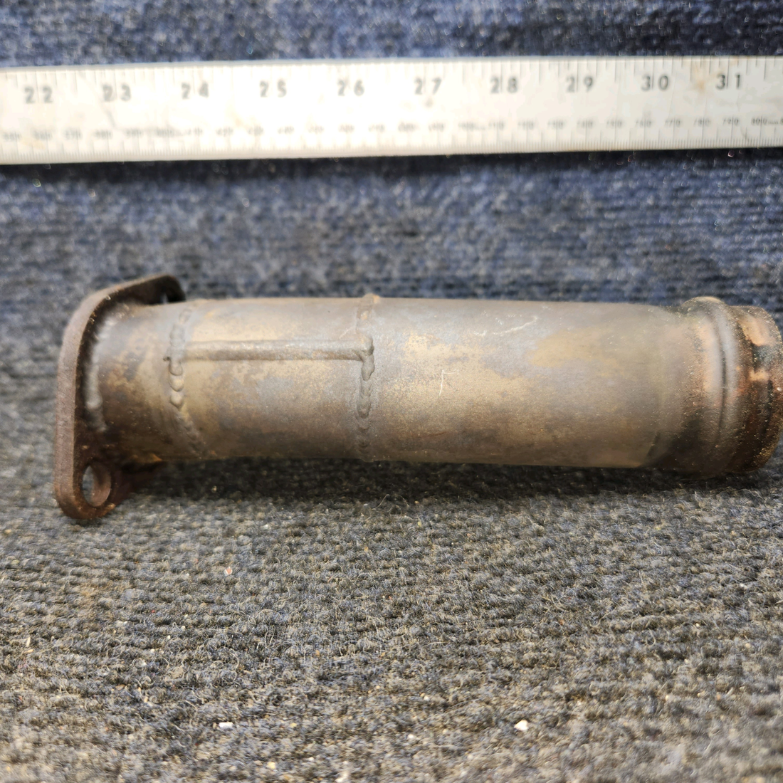 Used aircraft parts for sale, 0550176-13 Continental O-300 Cessna C175 Curved Exhaust Riser