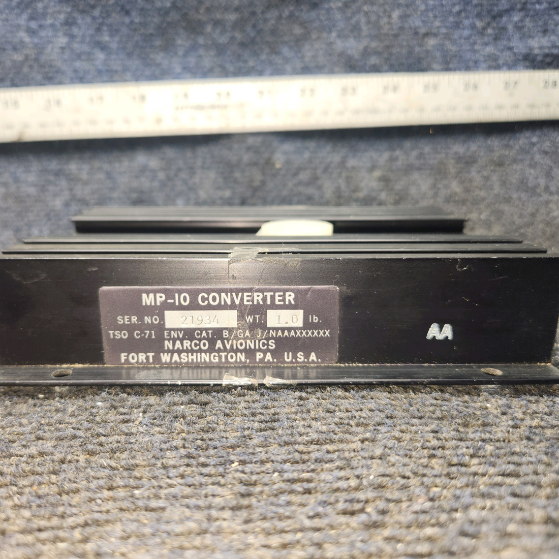 Used aircraft parts for sale, MP-10 Narco Avionics Avionics Converter Unit