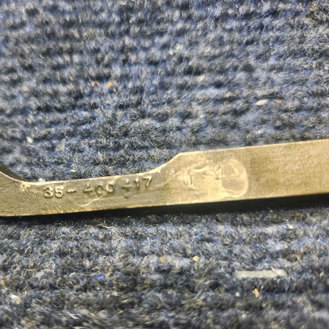 Used aircraft parts for sale, 35-400417-1 Beechcraft F33A BOLT CABIN DOOR LATCH BOLT AFT