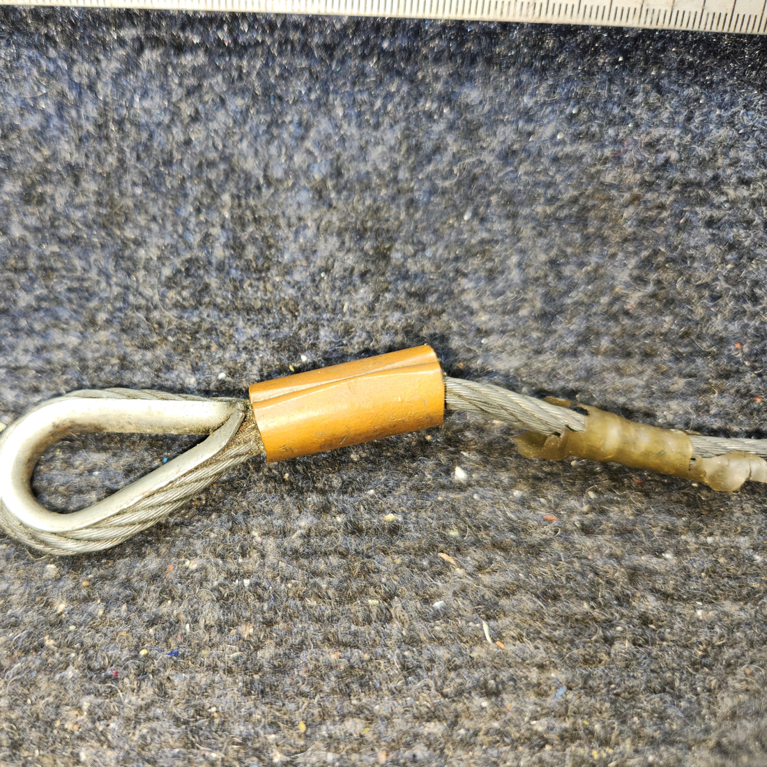 Used aircraft parts for sale, 96908-000 Piper PA32RT-300 Seat Belt Attach Cable Assembly